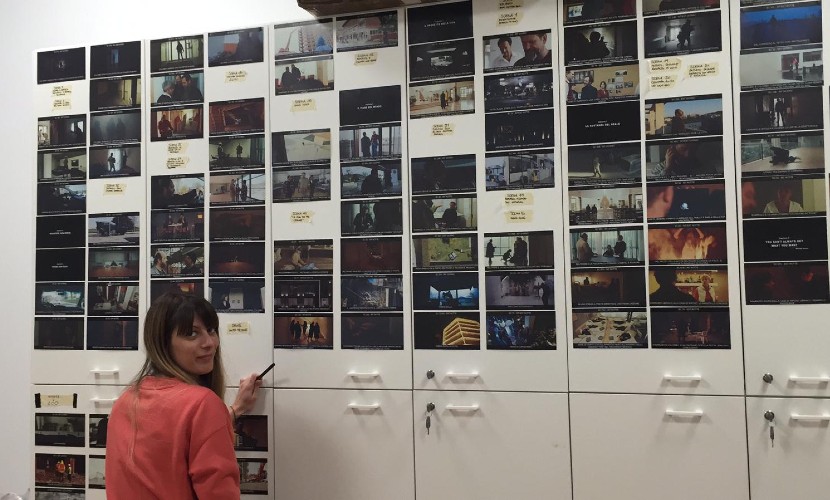 Alessandra cernic in fase di montaggio