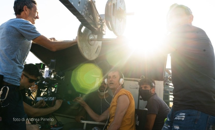 gianni zanasi sul set di war la guerra desiderata