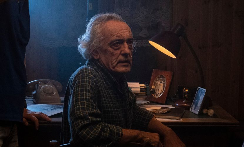 mario zucca sul set di gino soldà