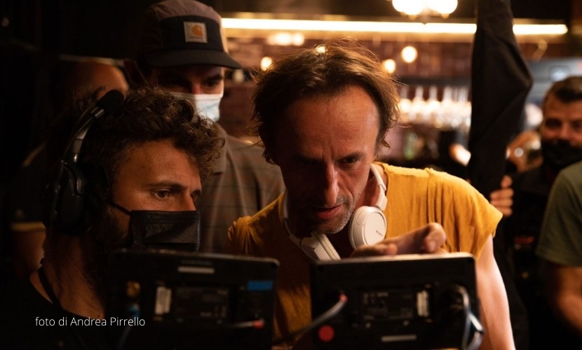 gianni zanasi e michele d'attanasio sul set di war - la guerra desiderata